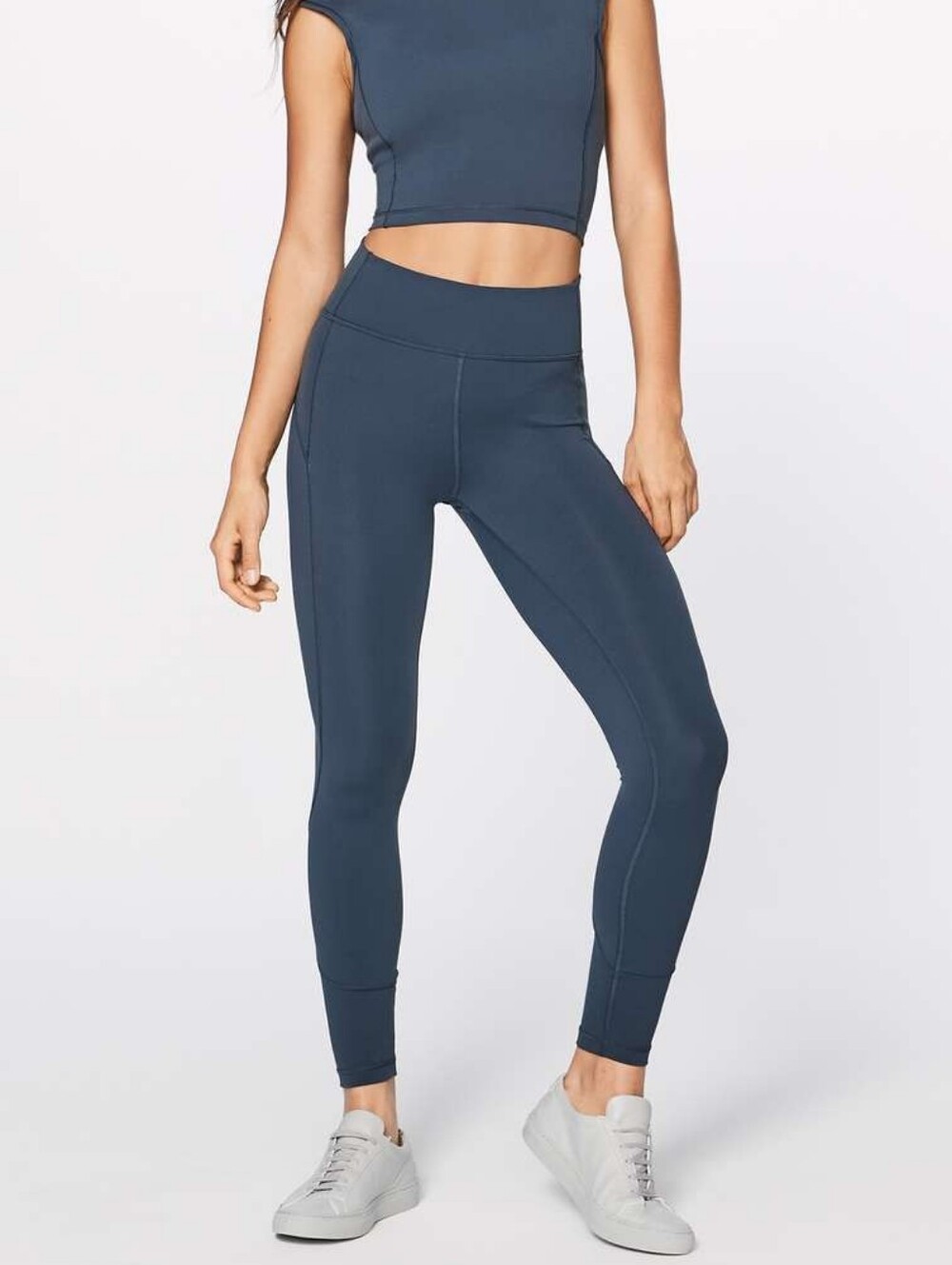 Lululemon In Movement 7/8 Tight (Everlux 25") High Rise Legging Mach Blue Size 4